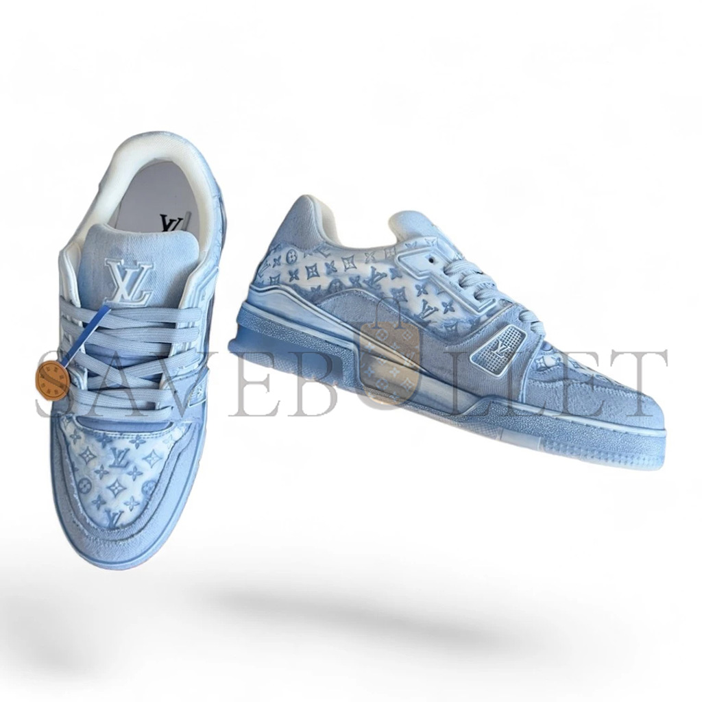 LOUIS VUITTON LV TRAINER DENIM BLUE HDFDG13-49